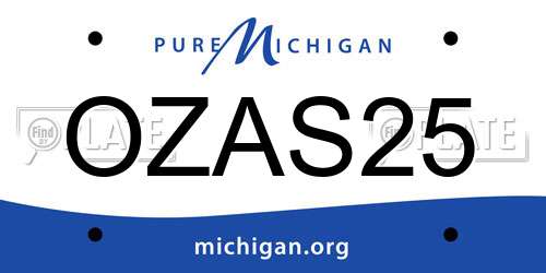 OZAS25 Michigan License Plate