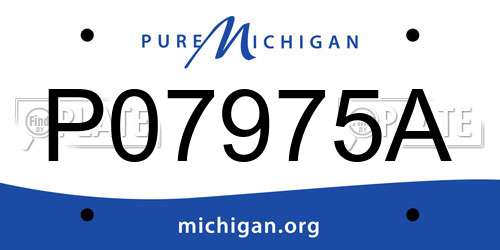 P07975A Michigan License Plate
