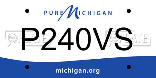 P240VS Michigan License Plate