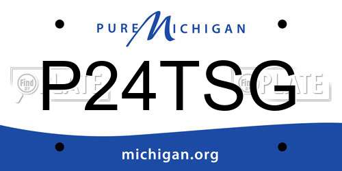 P24TSG Michigan License Plate