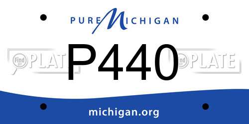 P440 Michigan License Plate