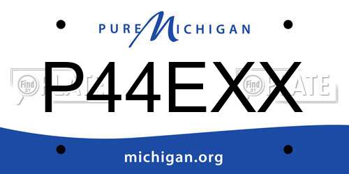 P44EXX Michigan License Plate