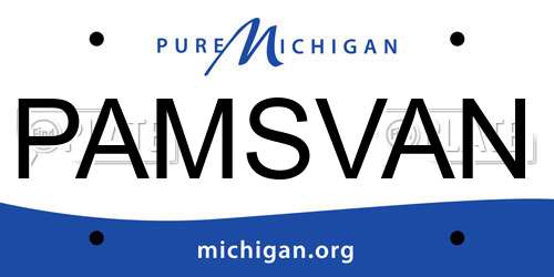 PAMSVAN Michigan License Plate