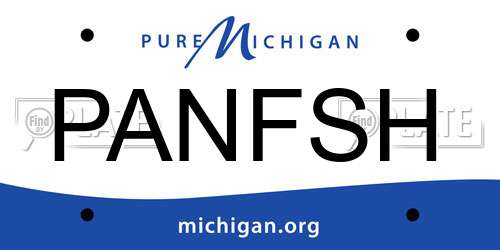 PANFSH Michigan License Plate