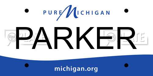 PARKER Michigan License Plate