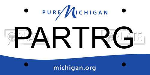 PARTRG Michigan License Plate