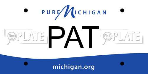 PAT Michigan License Plate