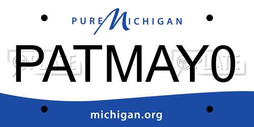PATMAY0 Michigan License Plate