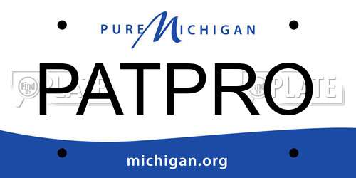 PATPRO Michigan License Plate