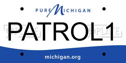 PATROL1 Michigan License Plate