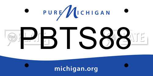 PBTS88 Michigan License Plate