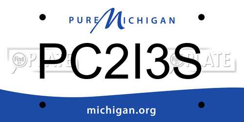 PC2I3S Michigan License Plate