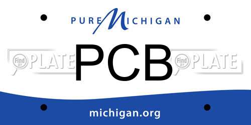 PCB Michigan License Plate