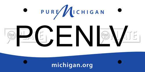 PCENLV Michigan License Plate