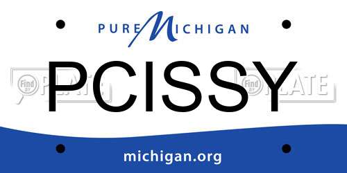 PCISSY Michigan License Plate
