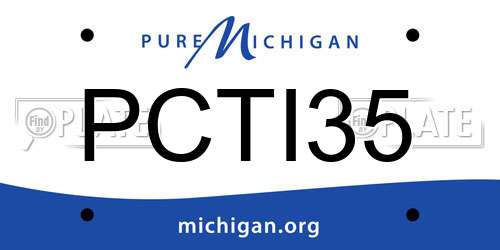 PCTI35 Michigan License Plate