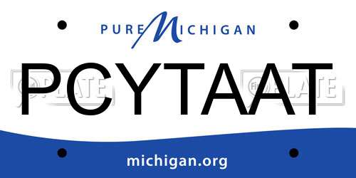 PCYTAAT Michigan License Plate