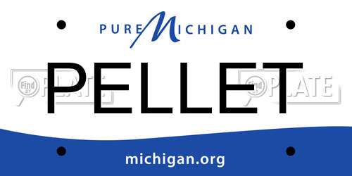 PELLET Michigan License Plate