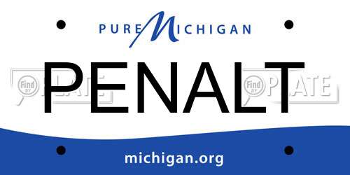 PENALT Michigan License Plate