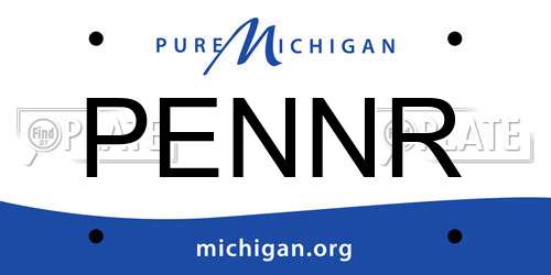 PENNR Michigan License Plate