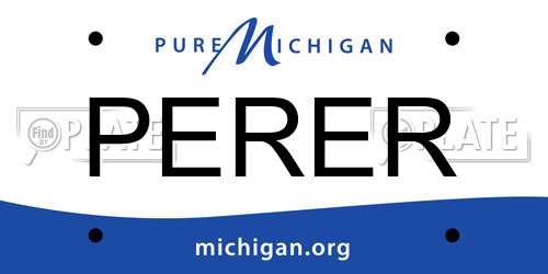 PERER Michigan License Plate