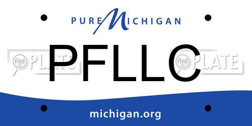PFLLC Michigan License Plate