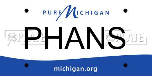 PHANS Michigan License Plate