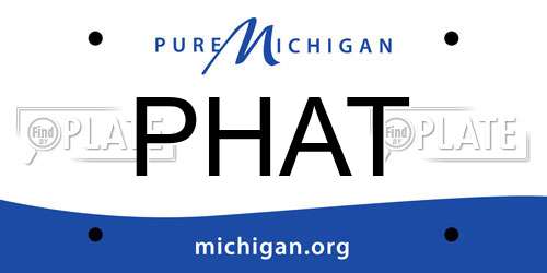 PHAT Michigan License Plate