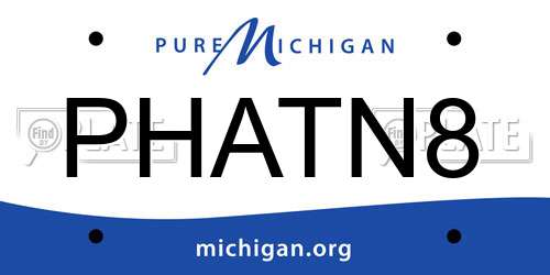 PHATN8 Michigan License Plate