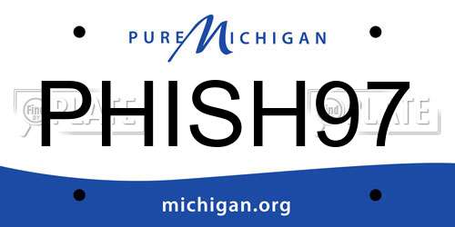 PHISH97 Michigan License Plate