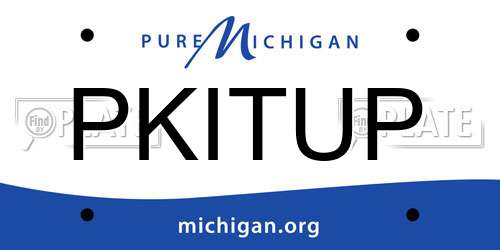 PKITUP Michigan License Plate