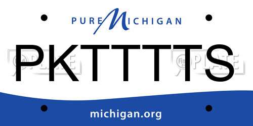 PKTTTTS Michigan License Plate