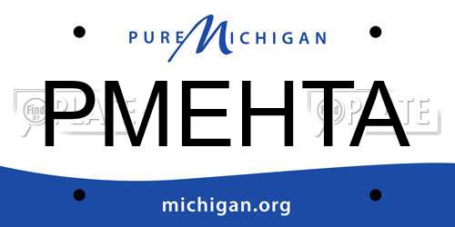 PMEHTA Michigan License Plate
