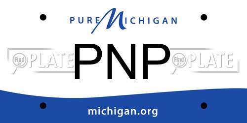 PNP Michigan License Plate