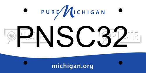 PNSC32 Michigan License Plate