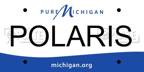 POLARIS Michigan License Plate