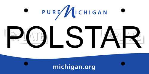 POLSTAR Michigan License Plate