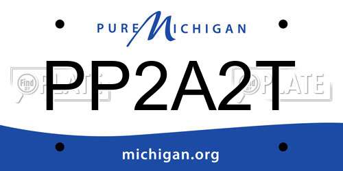 PP2A2T Michigan License Plate