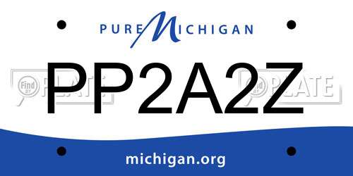 PP2A2Z Michigan License Plate