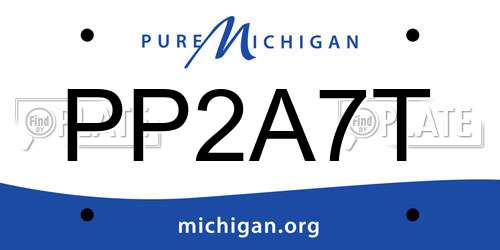 PP2A7T Michigan License Plate