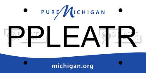PPLEATR Michigan License Plate