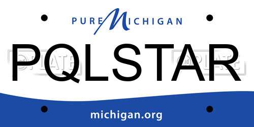PQLSTAR Michigan License Plate
