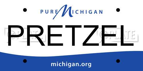 PRETZEL Michigan License Plate