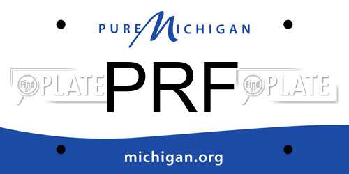 PRF Michigan License Plate