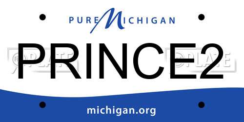 PRINCE2 Michigan License Plate