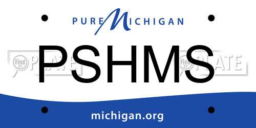 PSHMS Michigan License Plate