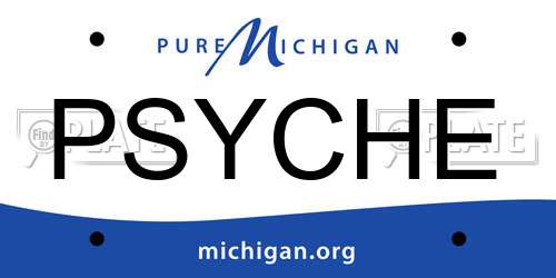 PSYCHE Michigan License Plate