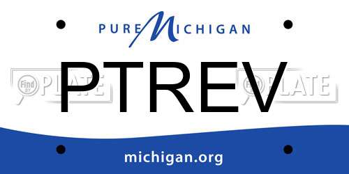 PTREV Michigan License Plate