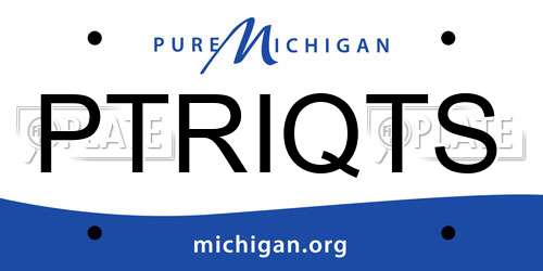 PTRIQTS Michigan License Plate