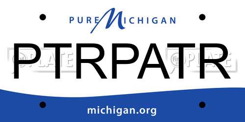 PTRPATR Michigan License Plate